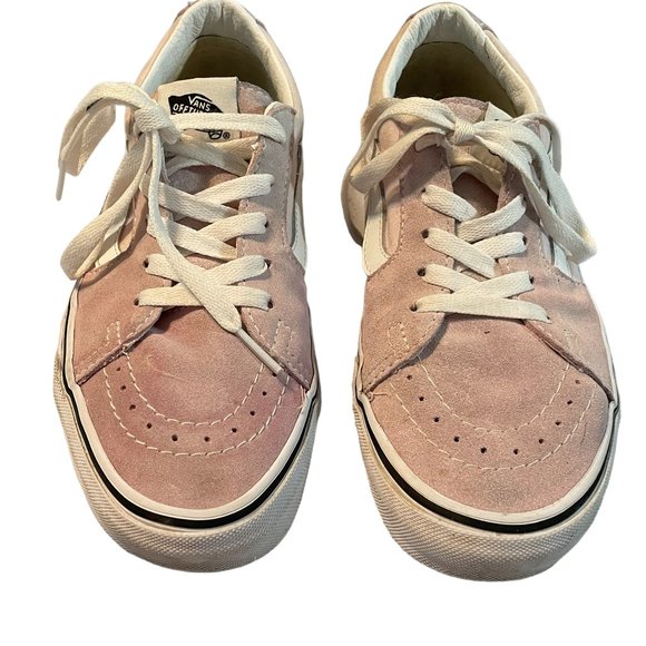 VANS Pink Suede Old Skool Shoe - Picture 1 of 9